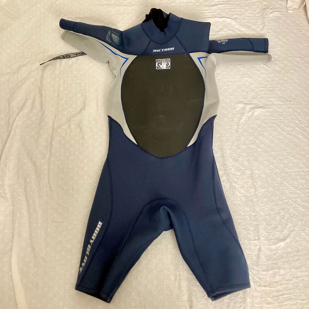 EXCELLENT CONDITION, Men's SZ L, BODY GLOVE Surf Suit, 2mm Method, Navy & Gray